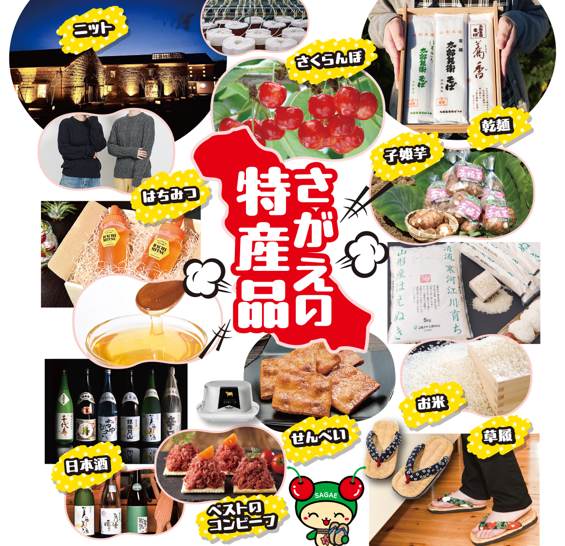 さがえの特産品